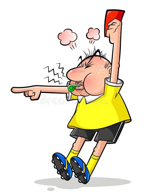 Soccer referee. Cartoon soccer referee pointing and holding a red card , #SPONSORED, #Cartoon, # ...