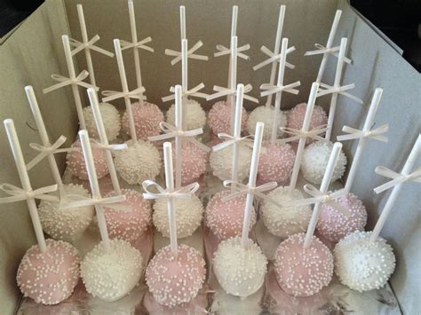 Joyce Gourmet: Light Pink & White Bridal Shower Cake Pops