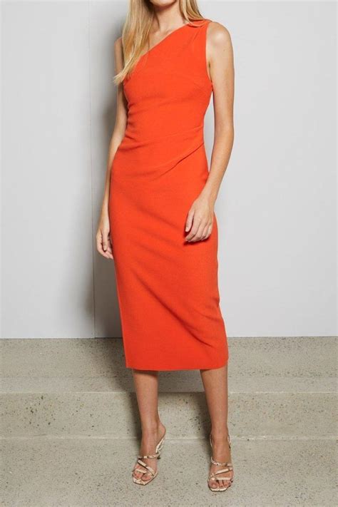 orange-cocktail-dress - FashionForRoyals