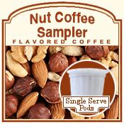 Nut Coffee Pod Sampler, 24 Pack - FlavoredCoffee.com