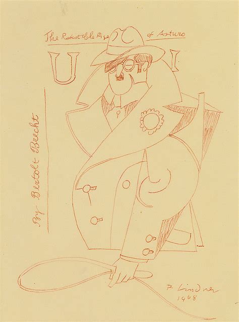 Arturo UI, 1968 draw - Richard Lindner