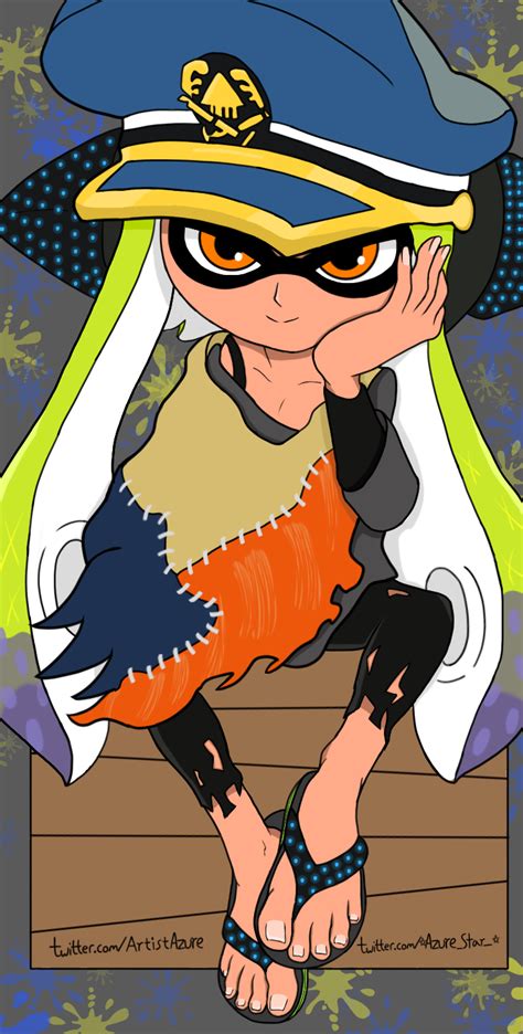 My drawing of Captain 3 : r/Splatoon3