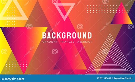 Vector Triangle Gradient Abstract Background Yellow Purple Theme Stock Vector - Illustration of ...