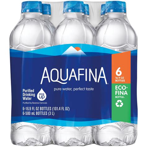 Aquafina Purified Drinking Water 6-16-9 fl. oz. Bottles - Walmart.com