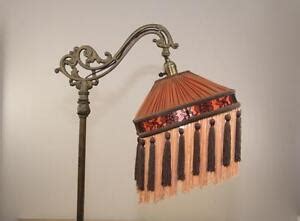 Bridge Floor Lamp Shade Victorian Pleated & Fringed Tailor Made ...