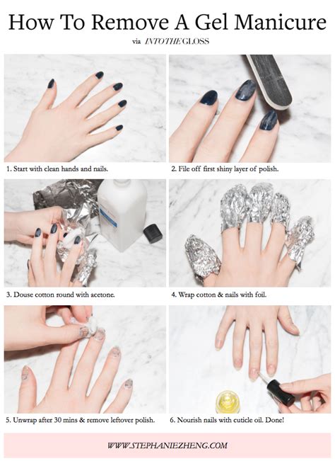 A Complete Guide to Gel Manicures - Stephanie Zheng | Gel nail removal, Gel manicure, Gel nails