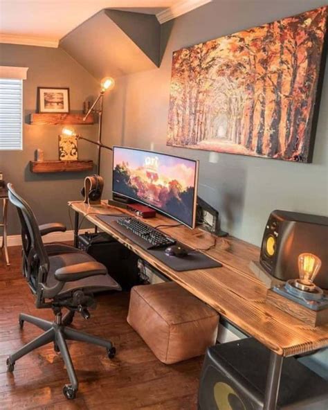 The Top 37 Computer Room Ideas in 2021 | Home office setup, Home office ...