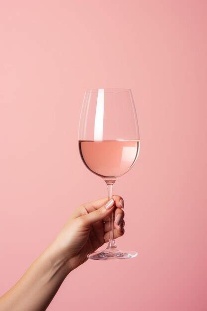 Premium AI Image | Womans hand holding a wine glass