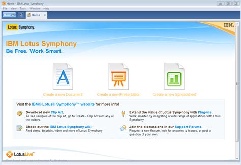 IBM Lotus Symphony - Download