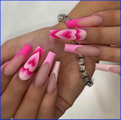 The Best 5 Baddie Pink Aesthetic Acrylic Nails - quoteqdebt