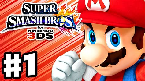 Super Smash Bros. 3DS - Gameplay Walkthrough Part 1 - Mario! (Nintendo 3DS Gameplay) - YouTube