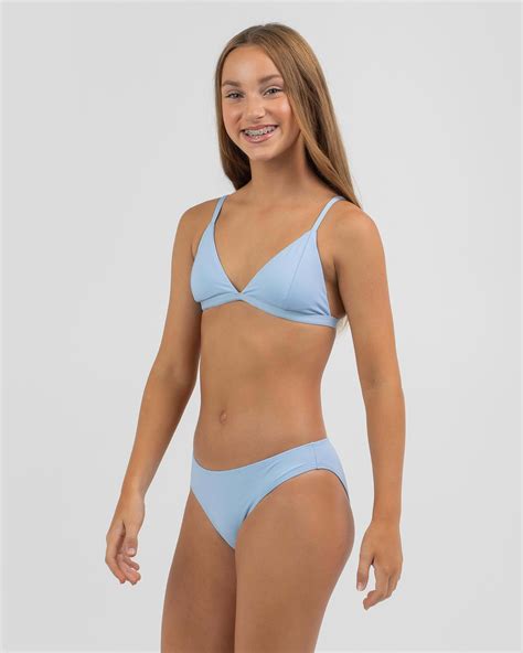 Topanga Girls' Jojo Bikini Set In Crystal Blue - Fast Shipping & Easy ...