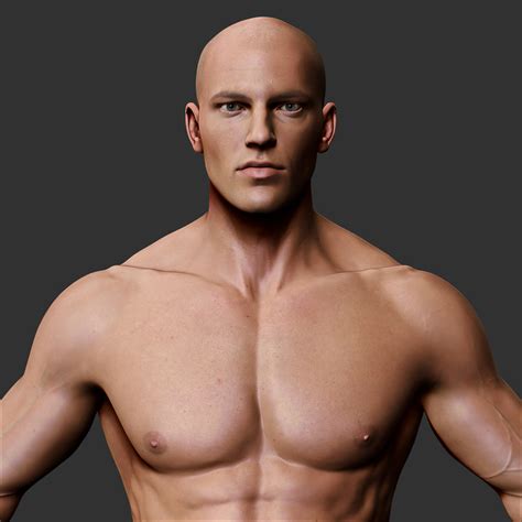 Realistic Male Body Character 3d Model - vrogue.co