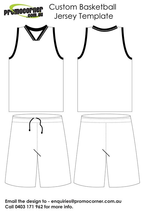 blank basketball jersey design template - Clip Art Library