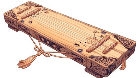 Premium Vector | Strings of the Gayageum instrument