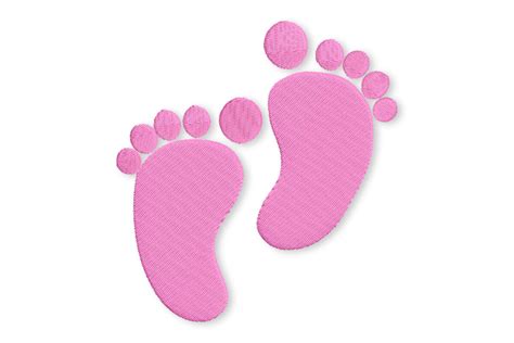 Pink Baby Feet Clip Art