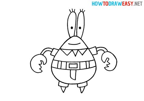 How to Draw Mr Krabs for Kids - How to Draw Easy