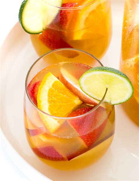 White Wine Sangria Recipe! (5 Minutes!) - Chef Savvy