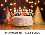 Happy Birthday Cake with Candles image - Free stock photo - Public Domain photo - CC0 Images