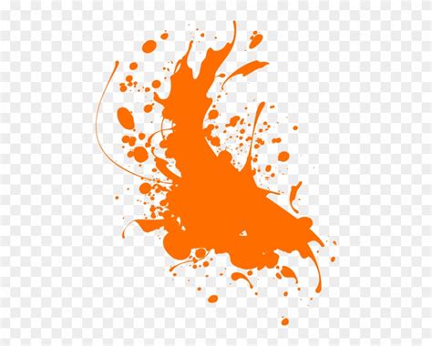 Orange Paint Splatter - Orange Paint Splatter Png - Free Transparent PNG Clipart Images Download