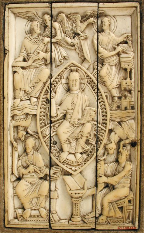 Plaque with Christ in Majesty and the Four Evangelists | Ottonian | The Metropolitan Museum of Art