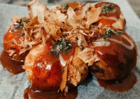 Japanese Street Food Takoyaki in Pontianak Stock Image - Image of seafood, vegetable: 267098161