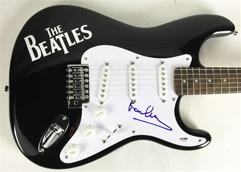 Lot Detail - The Beatles: Paul McCartney Rare Signed Fender Squier Stratocaster Guitar with ...