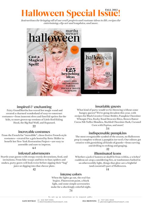 Martha Stewart Halloween - Mom 4 Real