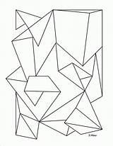 Free Simple Geometric Coloring Pages Download  sketch template