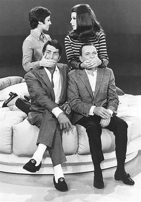 Dean Martin & Frank Sinatra rehearsing with their daughters Deana Martin & Tina Sinatra for The ...