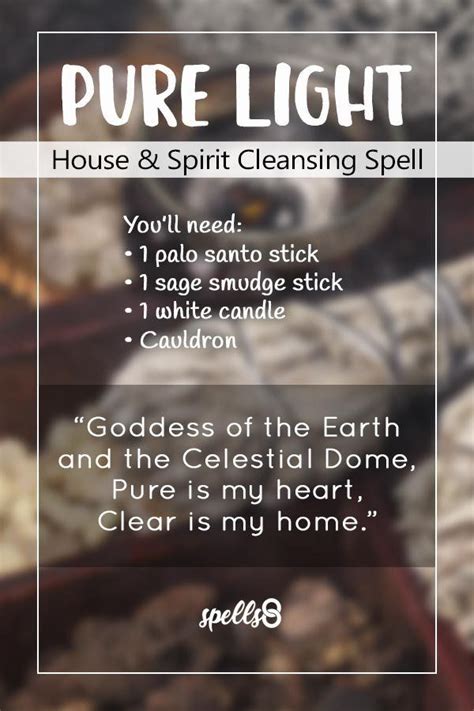 'Pure Light': House & Spirit Cleansing Spell House Cleansing Spell, House Cleansing Ritual ...