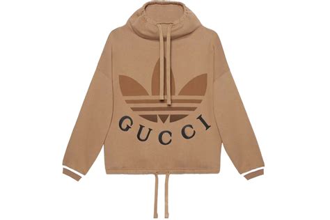 Gucci x adidas Cotton Jersey Sweatshirt Dark Beige - SS23 - FR