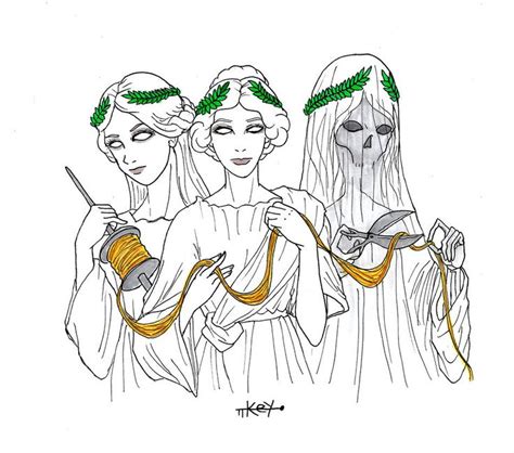 Clotho Atropos and Lachesis by https://www.deviantart.com/keydarkmoon on @DeviantArt | Greek ...