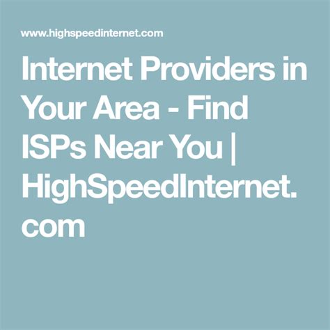 Internet Providers in Your Area - Find ISPs Near You ...