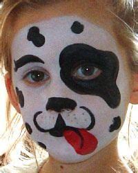 Dalmatian Face Paint | Dalmatian face paint, Face painting, Diy halloween costumes