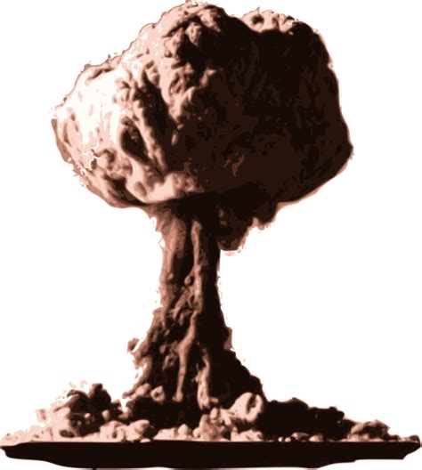 Atomic Bomb Mushroom Cloud Clip Art