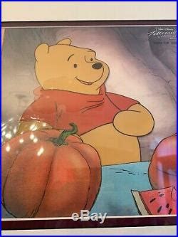 Walt Disney Original Production Cel Framed with COA Winnie the Pooh