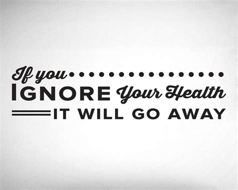 If You Ignore Your Health It Will Go Away Chiropractor Wall - Etsy