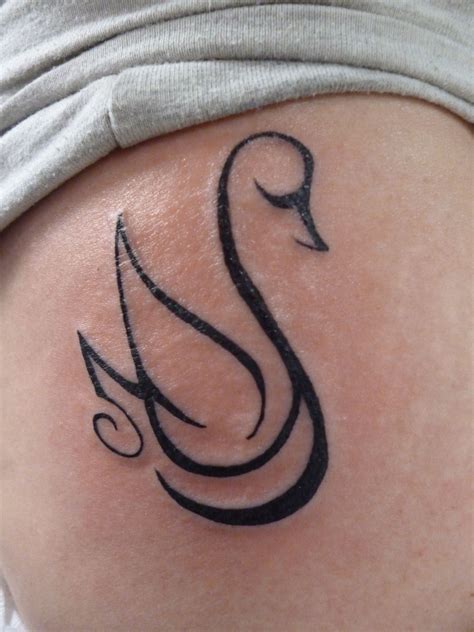 Tribal swan tattoo by Dave - Tattoo Charlie's Preston Hwy. Louisville, Kentucky. Side Tattoos ...