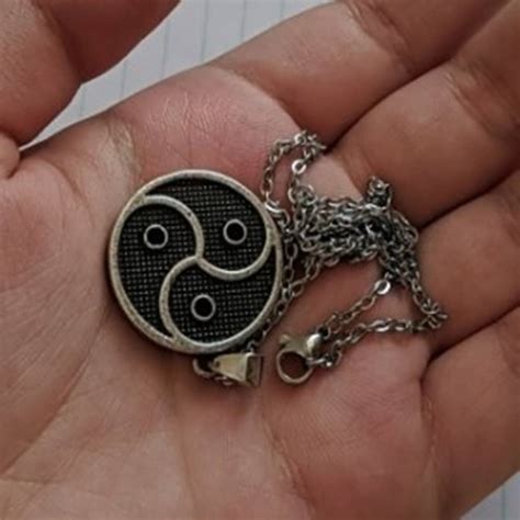 Vintage Alloy Triple Yin Yang Balance Necklace