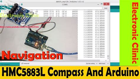 hmc5883l Arduino compass, magnetometer sensor, compass navigation"Arduino Project for beginners ...