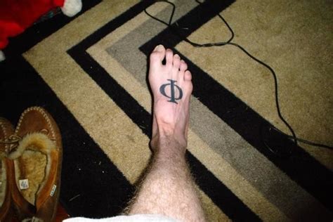 Theta Symbol Tattoo