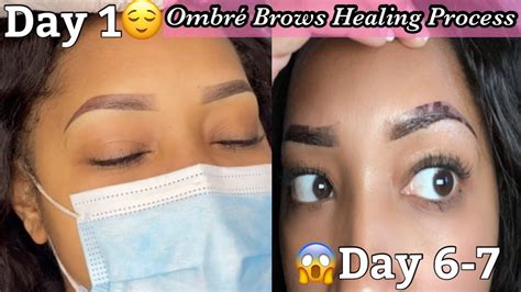 Ombre Brows: Healing Process - YouTube