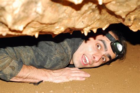 Cave explorer stock photo. Image of tunnel, space, limestone - 19113302