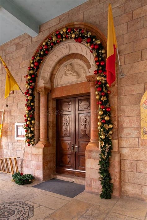 Entrance from the Courtyard To the St. Marys Syriac Orthodox Church in Bethlehem in the ...