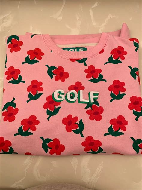 Golf Wang Golf wang find some time crewneck pink le fleur flower | Grailed