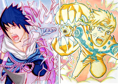 Sasuke vs Naruto Final battle by emukcs on DeviantArt