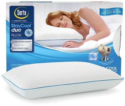 Serta® Soothing Cool™ Gel Memory Foam Pillow | Memory foam pillow, Gel ...