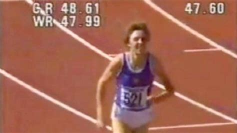 Watch Marita Koch's world record 400m run | World records, Track and ...