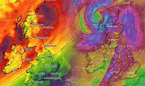 UK weather warning: Barrelling 70mph winds to hit Britain this week - latest map | Weather ...